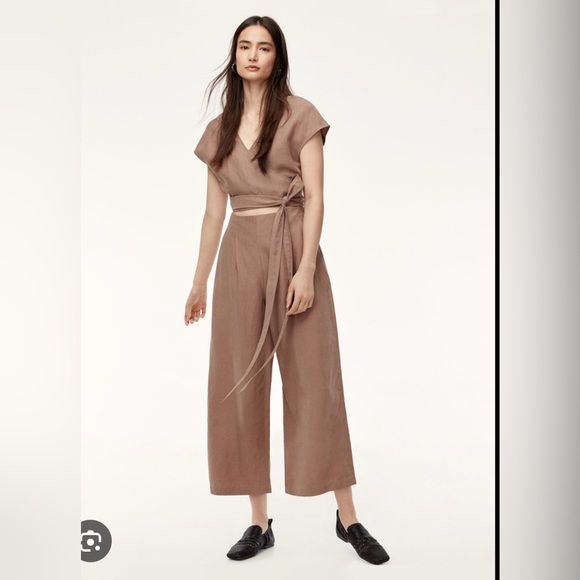 Wilfred Pants - Wilfred Aritzia Brax Linen Jumpsuit